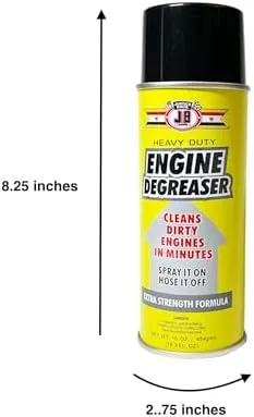 Engine Degreaser Diversion Safe Stash Can with Food Grade Smell Proof Bag with H