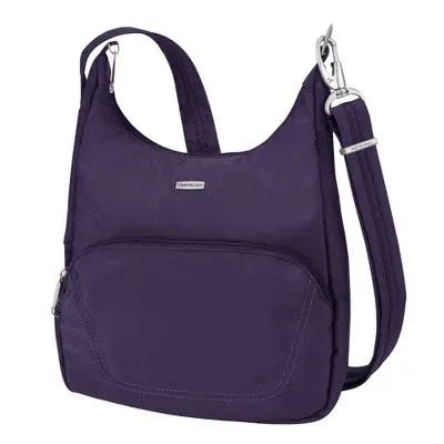 Travelon Anti-Theft Classic Essential  Crossbody Messenger Bag, purple