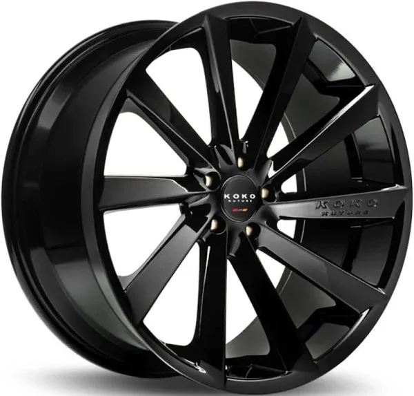 Koko Kuture Kapan - 20 Inch Wheels (Set of 4 Rims) - Gloss Black Finish - Fits Most Sedans, Coupes, and SUVs - Concave Wheels