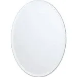 Better Bevel 24 in. W x 36 in. H Frameless Oval Beveled Edge Bathroom Vanity Mirror