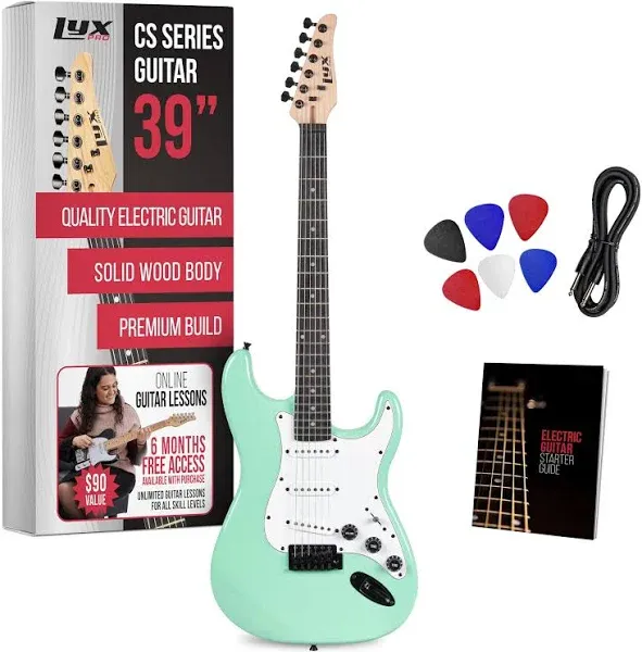 LyxPro CS 39â€ Left Hand Electric Guitar Kit for Beginner, Intermediate &amp; Pro P