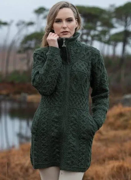 Aran Crafts Double Collar Coat