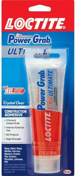 Loctite Power Grab Ultimate Crystal Clear Construction Adhesive