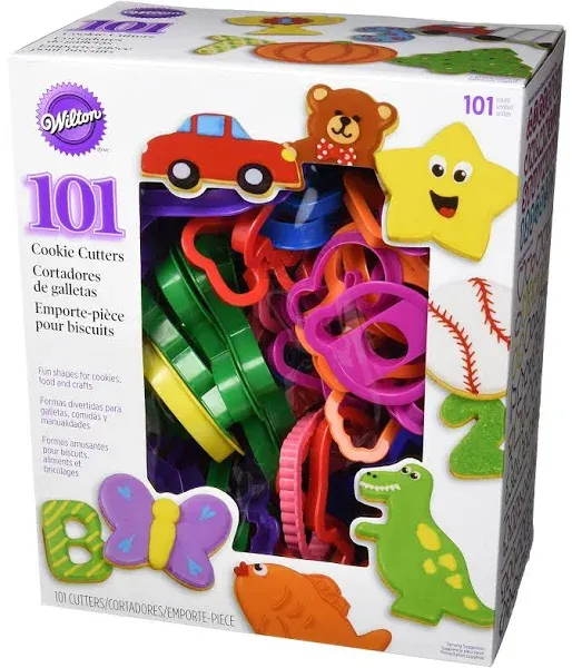 Wilton 101 Piece Cookie Cutter Set: Letters, Numbers, Animals, Holiday, Shapes !