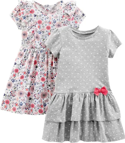 Simple Joys by Carter's Girls' Short-Sleeve and Sleeveless Dress Sets