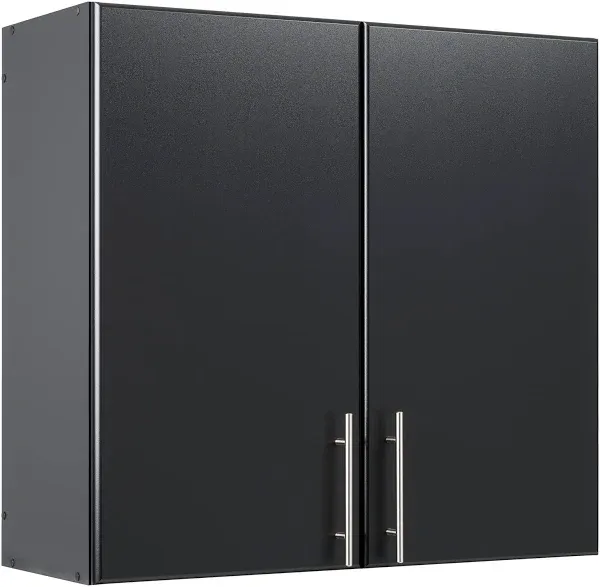 Prepac Elite Stackable Wall Cabinet, Black, 32"