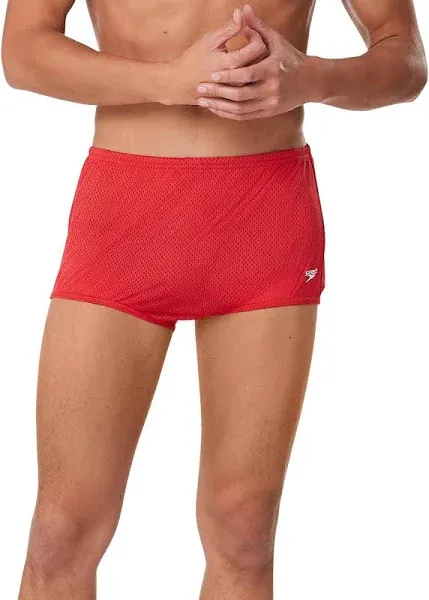 Speedo Men's Swimsuit Square Leg Poly Mesh Training Suit