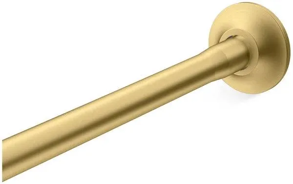 Kohler K-9350-2MB Vibrant Brushed Moderne Brass Expanse Curved Shower Rod - Transitional Design