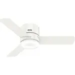 Hunter 44" Minimus Ceiling Fan with LED Light - Fresh White - 59452