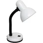 Simple Designs Basic Metal Desk Lamp, White, Brand New. Buy More &amp; Save BIG!