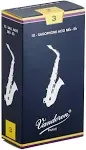 Vandoren Alto Saxophone Reeds Strength 3, Box of 10