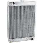 Universal Aluminum Radiator - 27 Inch Tall, Passenger Side Outlet