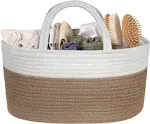 Natemia Rope Diaper Caddy Organizer in Beige