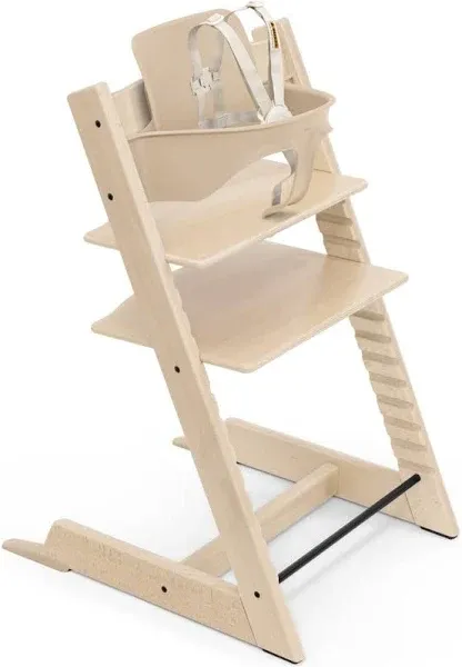 Stokke Tripp Trapp High Chair Complete with Cushion & Tray Black, Nordic Grey