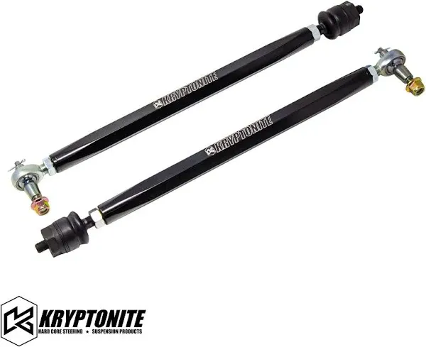 Usnyabni 671129 Kryptonite Heavy Duty Tie Rods KRTR10 Compatible with 2001-2010 Chevy Silverado/GMC Sierra 2500HD 3500HD 6.6 Duramax Diesel