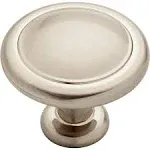 Round Ringed (10-Pack) Cabinet Knobs Satin Nickel Drawer Knobs