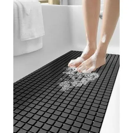 Dexi Bath Tub Shower Mat Non-Slip 16 x 39 Extra Long Bathtub Mats