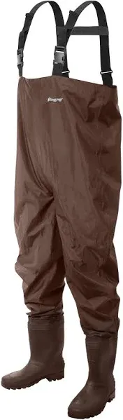 Frogg Toggs Men's Rana PVC Lug Chest Wader / Brown 11