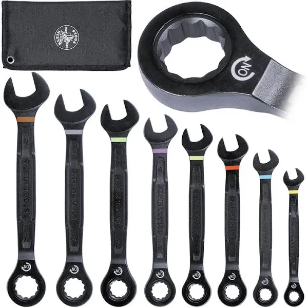 ⭐️NEW⭐️ Klein Tools Metric Ratcheting Wrench Set, 8 Piece