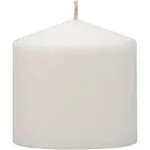 Stonebriar Collection Unscented Pillar Candles, White, 6-Pack, 3 in.