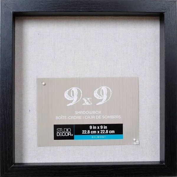 Studio Decor Black Belmont Shadow Box