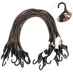 Xstrap Standard 10pk Bungee Cords 32-Inch Heavy Duty Bungee Cords with Hooks, Ideal for Outdoor, Tarp Covers, Canvas Canopies, Motorcycle, Luggage