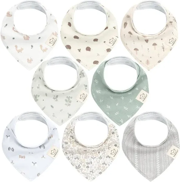 Parker Baby Co. 8 Pack Bandana Drool Bibs