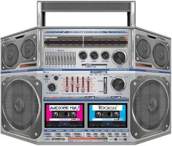 Boom Box Stand-Up Party Accessory (1 count) (1/Pkg)