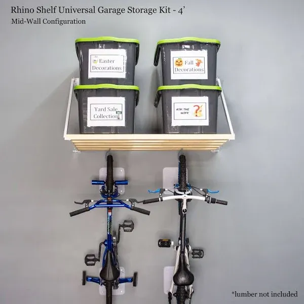 Rhino Shelf Universal Garage Storage Kit - 4 feet