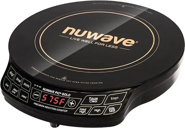 NuWave Gold Precision Induction Cooktop, Portable, Powerful with Large 8” Heating Coil