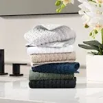 Dkny Quick Dry Washcloth, Set of 6 - Grey