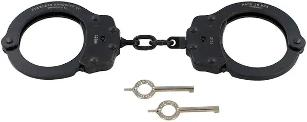 Peerless Model 701 Chain Link Handcuff, Black Oxide Finish