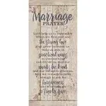 Marriage Prayer Wood Plaque - Made in the  - 5.5x12 - Classy Frame Wall Hangi...