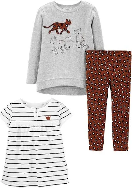 Simple Joys by Carter's baby girls 3-Piece Playwear Set