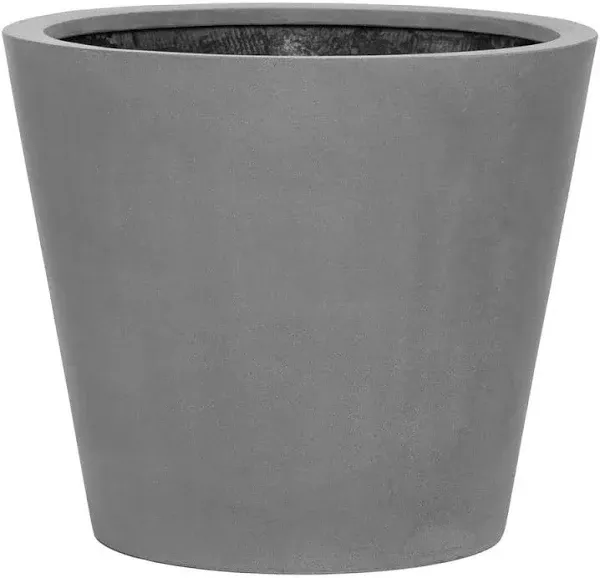 Pottery Pots Bucket Fiberstone Indoor Outdoor Modern Round Planter