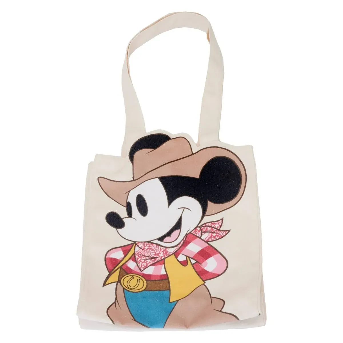 Loungefly Disney Western Mickey Mouse Canvas Tote Bag - WDTB2946 - Brand New