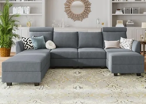 Honbay Modular Sectional Sleeper Sofa Bed