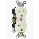 Leviton - CBR20-WMP - 20 Amps 125 Volt Duplex White Outlet 5-20R - 10/Pack