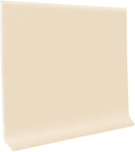 Flexco Almond 0.08-in T x 4-in W x 1440-in L Vinyl Wall Base