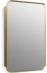 Kohler K-35570 Verdera 22" x 34" Rectangular Framed Medicine Cabinet - Moderne Brushed Gold