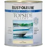 Rust-Oleum 207001 Marine Topside Paint, Oyster White, 1-Quart