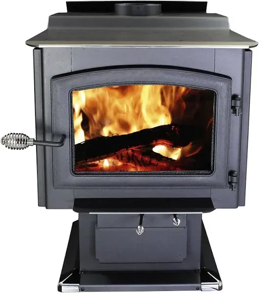 Ashley Hearth 3,200 Sq. ft. Freestanding Large Pedestal Wood Stove AW3200E-