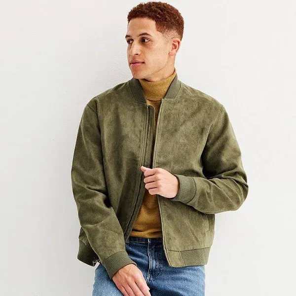 Abercrombie &amp; Fitch Men&#x27;s Suede Jacket