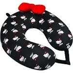 Ful Hello Kitty Travel Neck Pillow Black & Red: Black 13 H x 13 W x 3.5 in