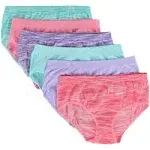 Fruit of The Loom Girls' Seamless Classic Briefs, Assorted 6 Pack