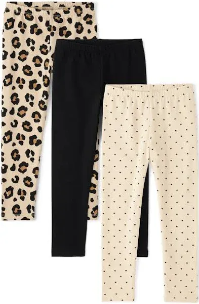 The Children's Place Girls' 3-Pack Pull-On Leggings