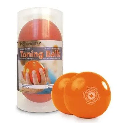 STOTT Toning Ball Two-Pack Lemon