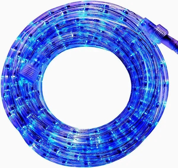 Wintergreen Lighting Blue LED Rope Light, 18 ft