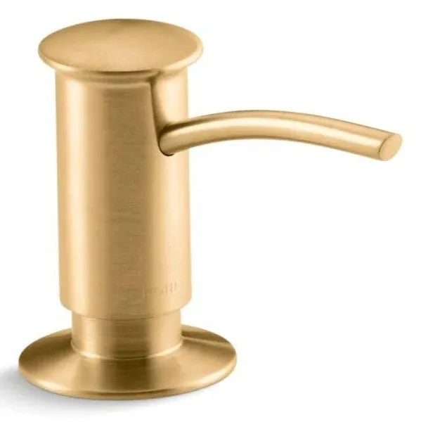 Kohler 1895-C Contemporary Design Soap/Lotion Dispenser - Vibrant Brushed Moderne Brass