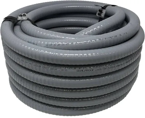 Taimco Sealproof 1/2-Inch Flexible Non- Metallic Liquid-Tight Electrical Conduit